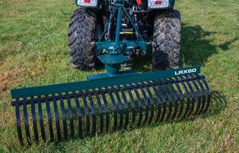 Garden tractor landscape rake best sale